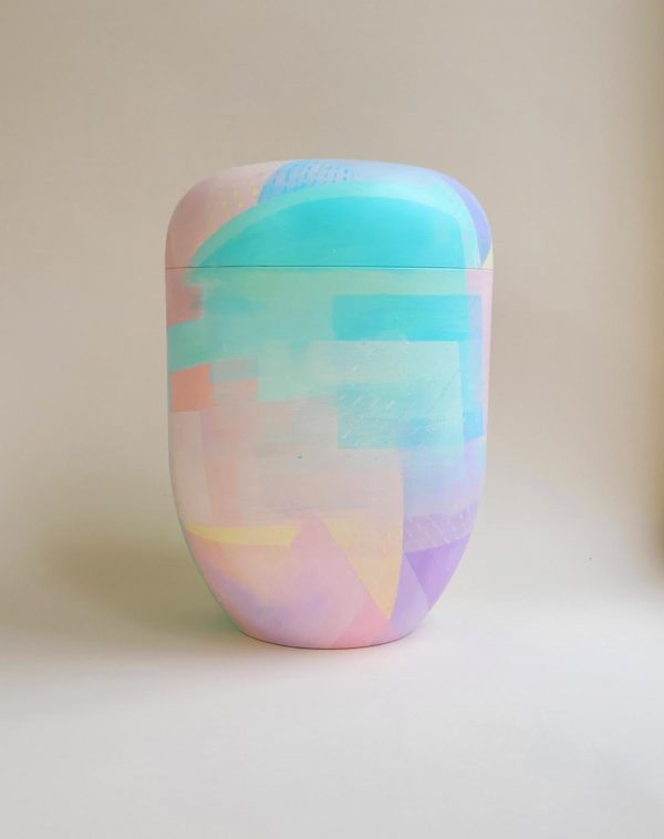 foto naturstoff urne bubblegum design pastellbunt
