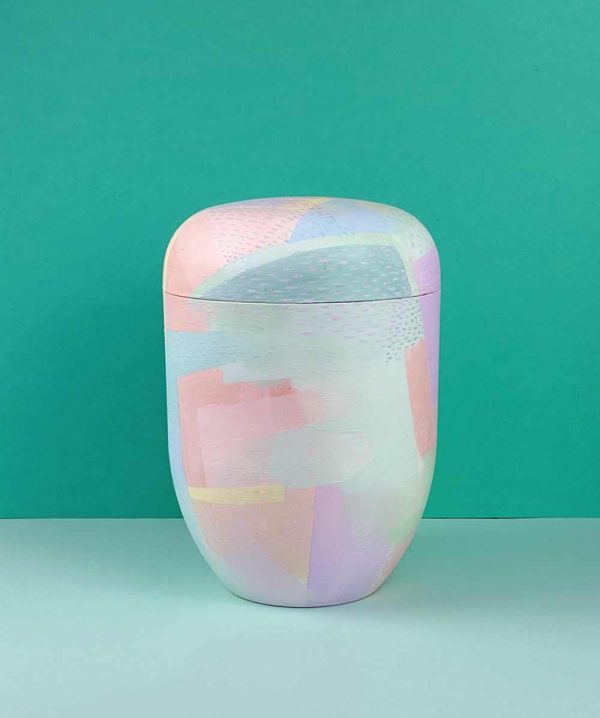 foto naturstoff urne pastell bunt abschied