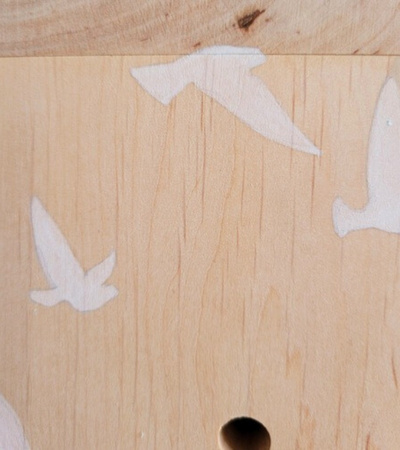 personalized urn hand-painted